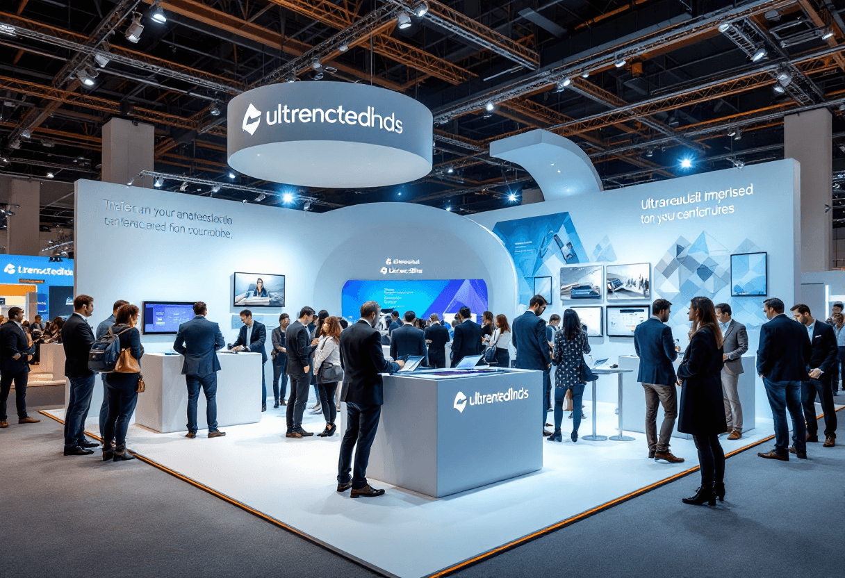 Stand personnalisé premium en angle