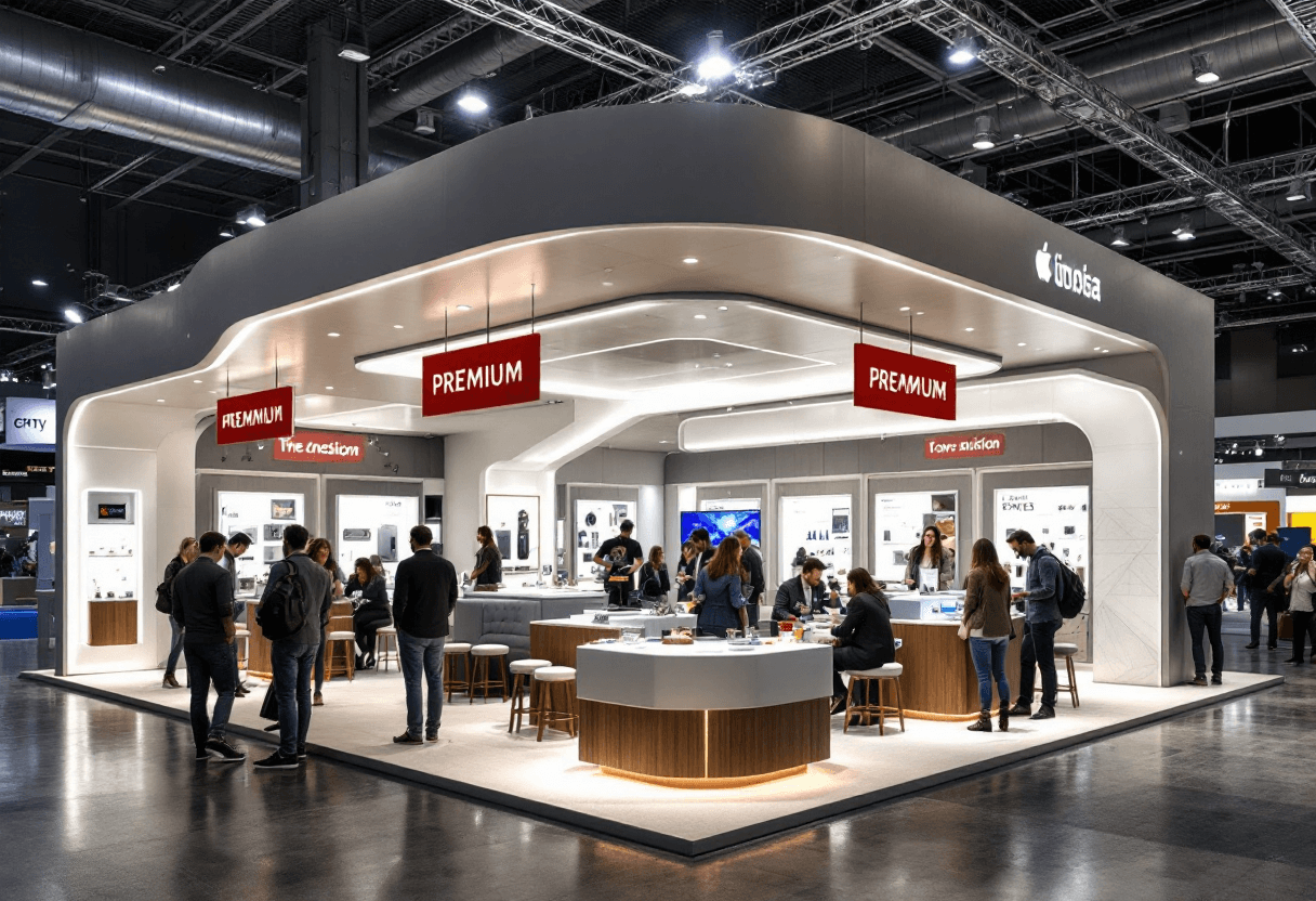 Stand sur mesure avec espace interactif